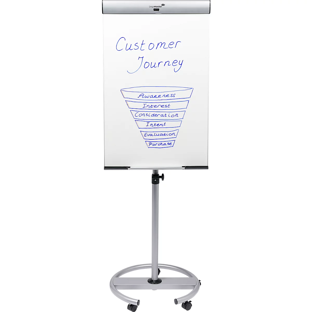 Mobiles Flipchart Legamaster PROFESSIONAL TRIANGLE, als Whiteboard